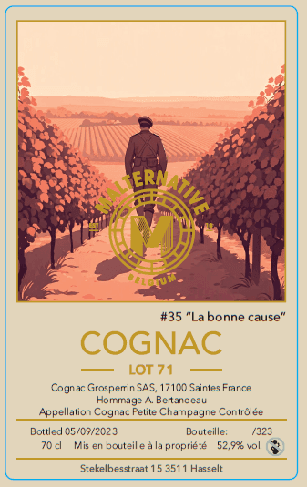 Malternative #35 "La bonne cause" Cognac Petite Champagne Grosperrin Lot 71 52.9%:圖片 2