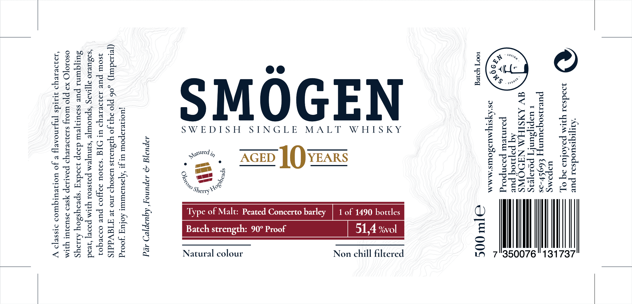 Smögen 10yo 2025 Oloroso Sherry Hogshead 51.4%:圖片 2