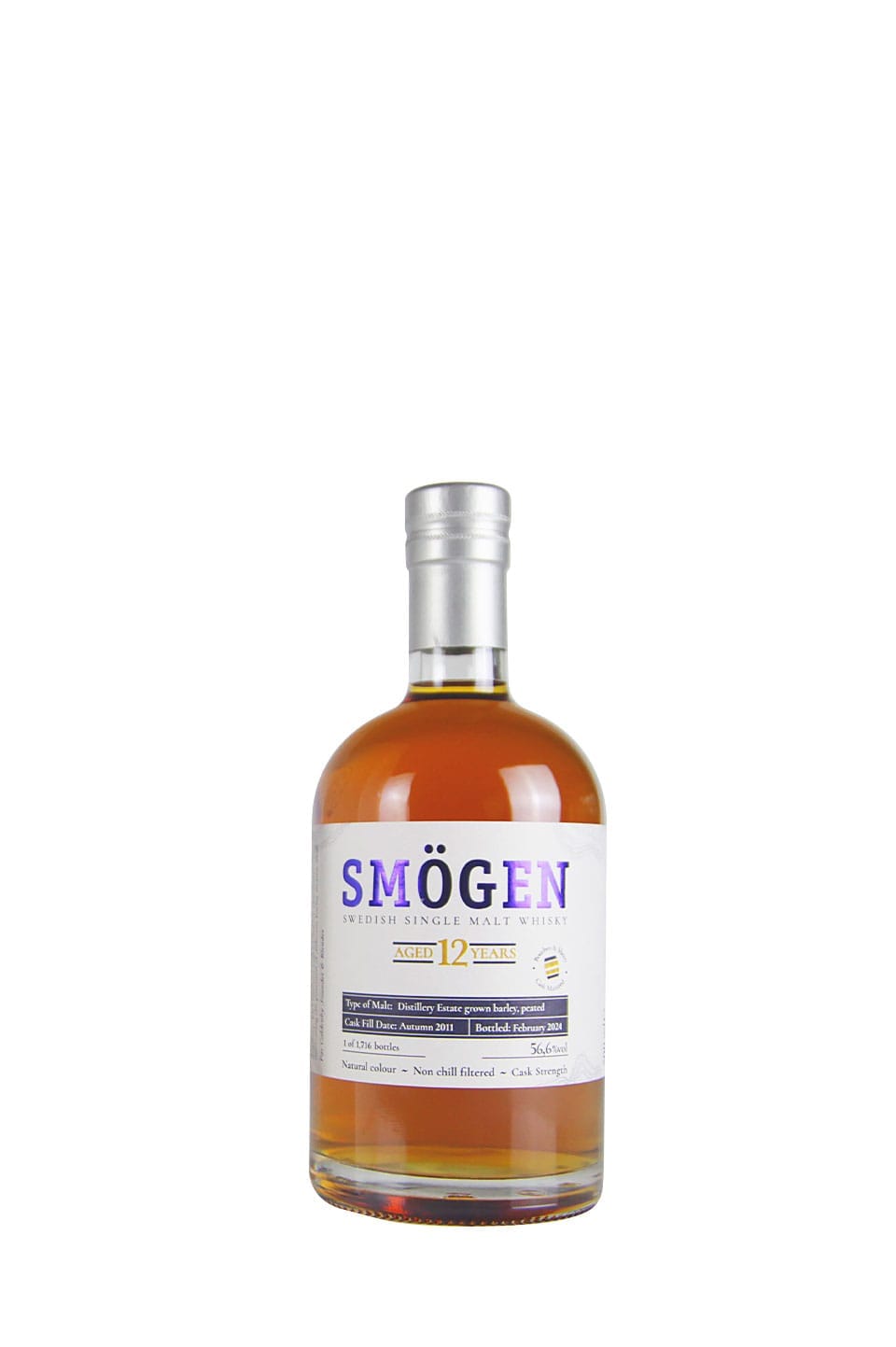 Smögen 12 yo Distillery Estate grown barley 2011 Bourbon & Sherry 56.6%