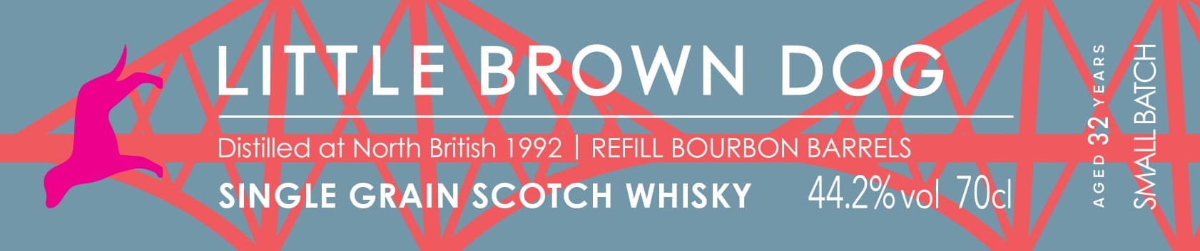 Little Brown Dog North British 1992 32yo Refill Bourbon Barrel 44.2%:圖片 2