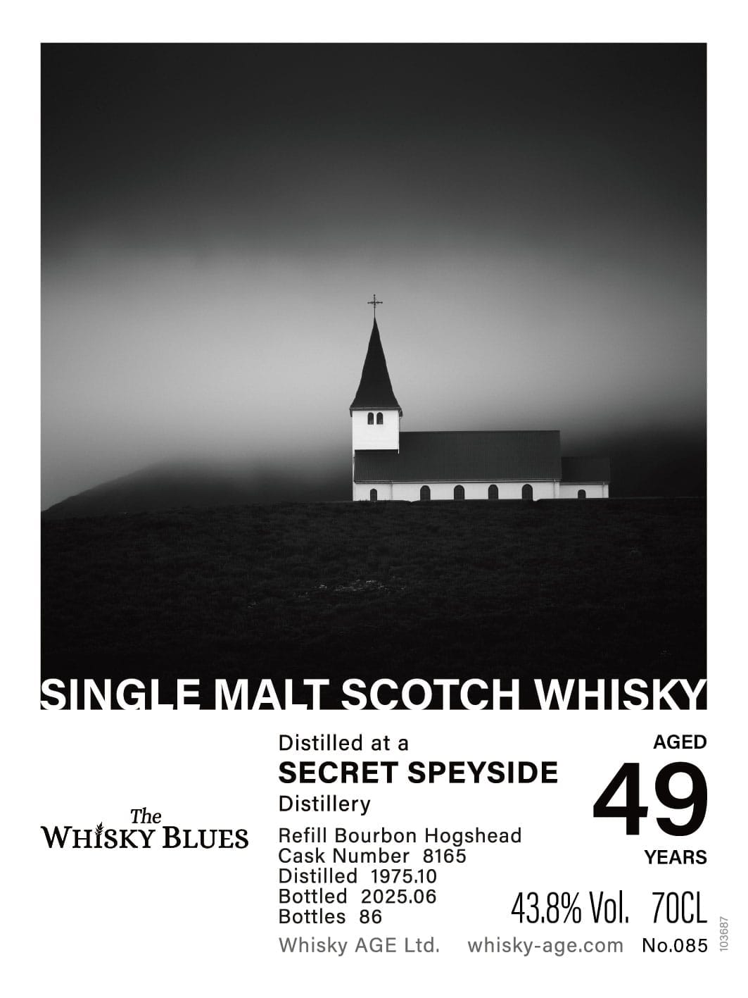 The Whisky Blues No.085 Secret Speyside 1975 49yo Refill Bourbon Hogshead 43.8%:圖片 3