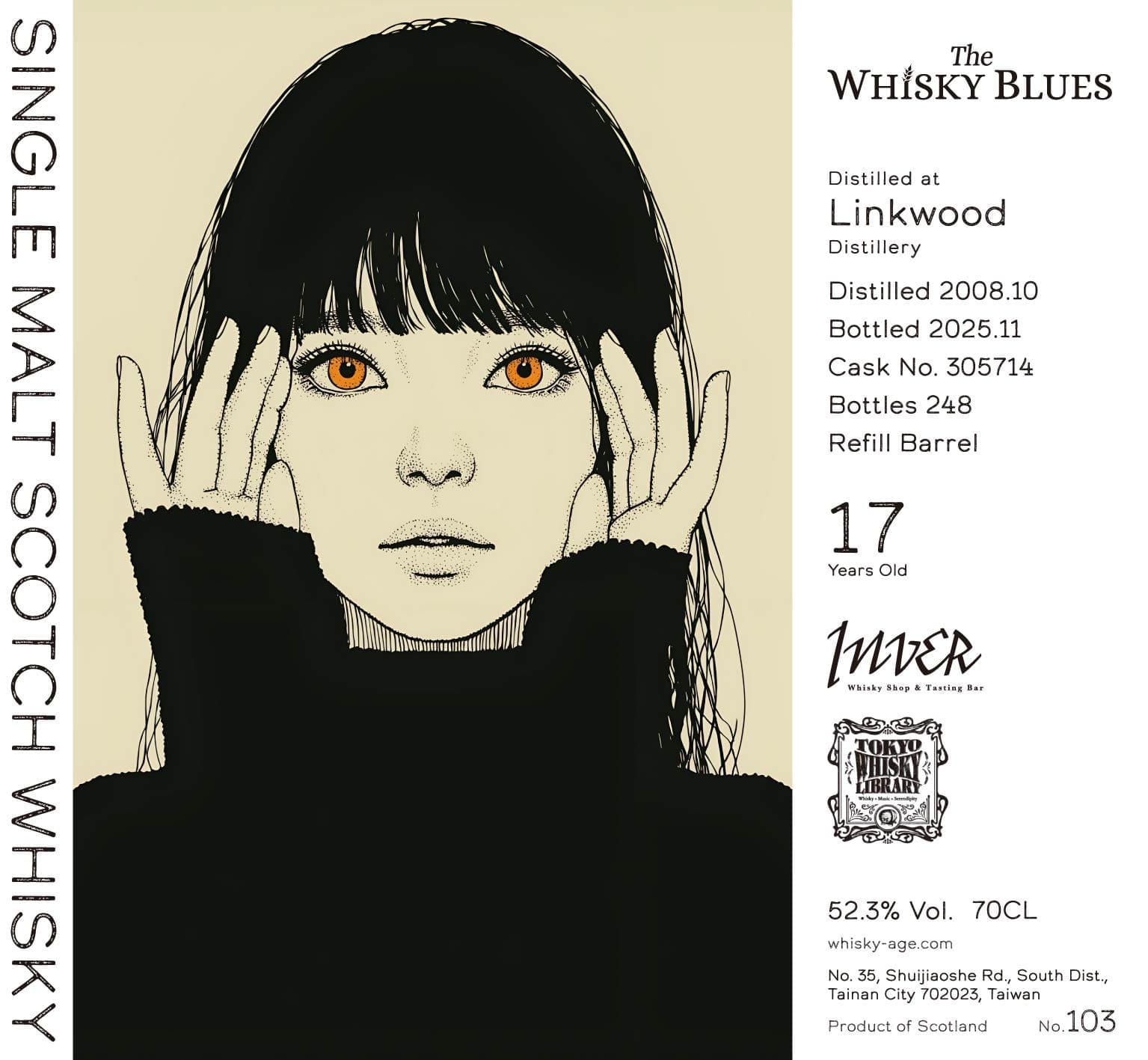 The Whisky Blues No.103 Linkwood 2008/10/14 17yo Refill Barrel 52.3%:圖片 2