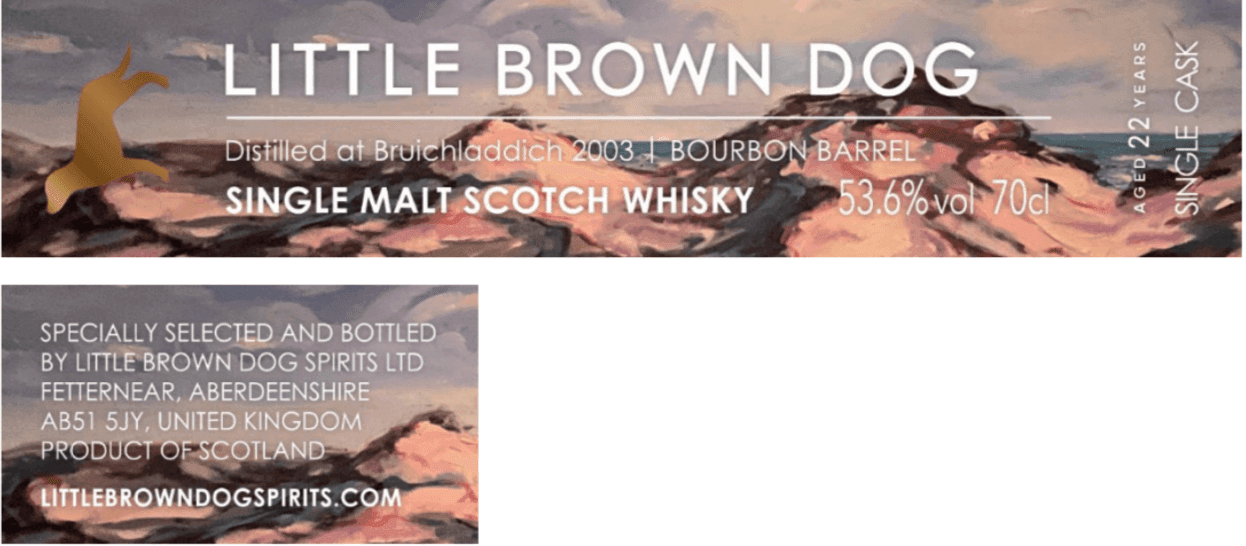 Little Brown Dog Bruichladdich 2003 22yo Bourbon Barrel 53.6%:圖片 2