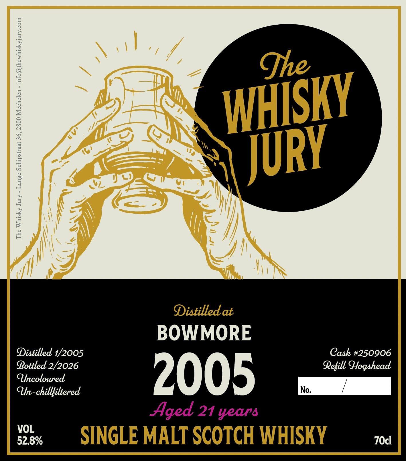 The Whisky Jury Bowmore 2005 21yo Refill Hogshead 52.8%:圖片 2