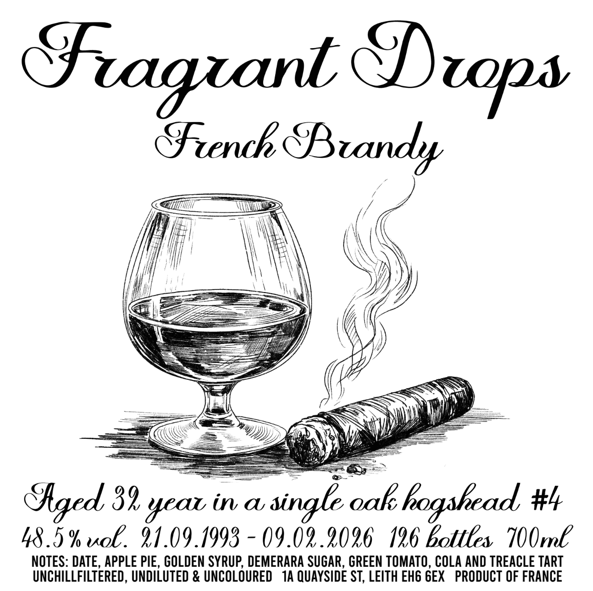 Fragrant Drops French Brandy 1993 32yo Hogshead 48.5%:圖片 2