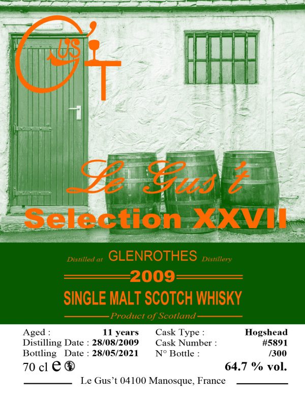 Le Gus’t Glenrothes 2009