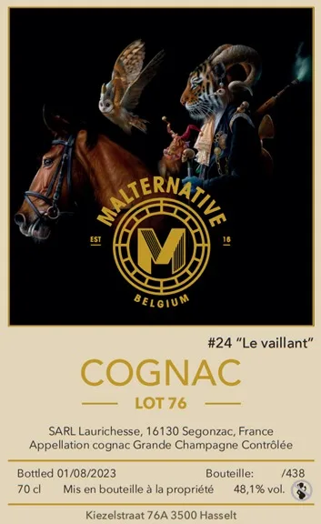 Malternative Belgium Cognac #24 Lot76 Le Vaillant 48.1%：圖片 2