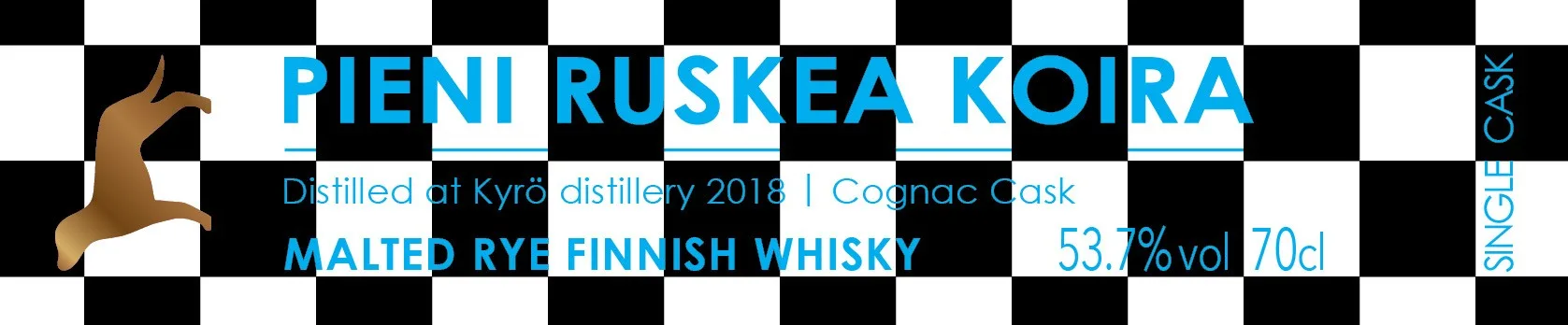 Little Brown Dog Kyrö 2018 Cognac Cask 53.7% - Image 2