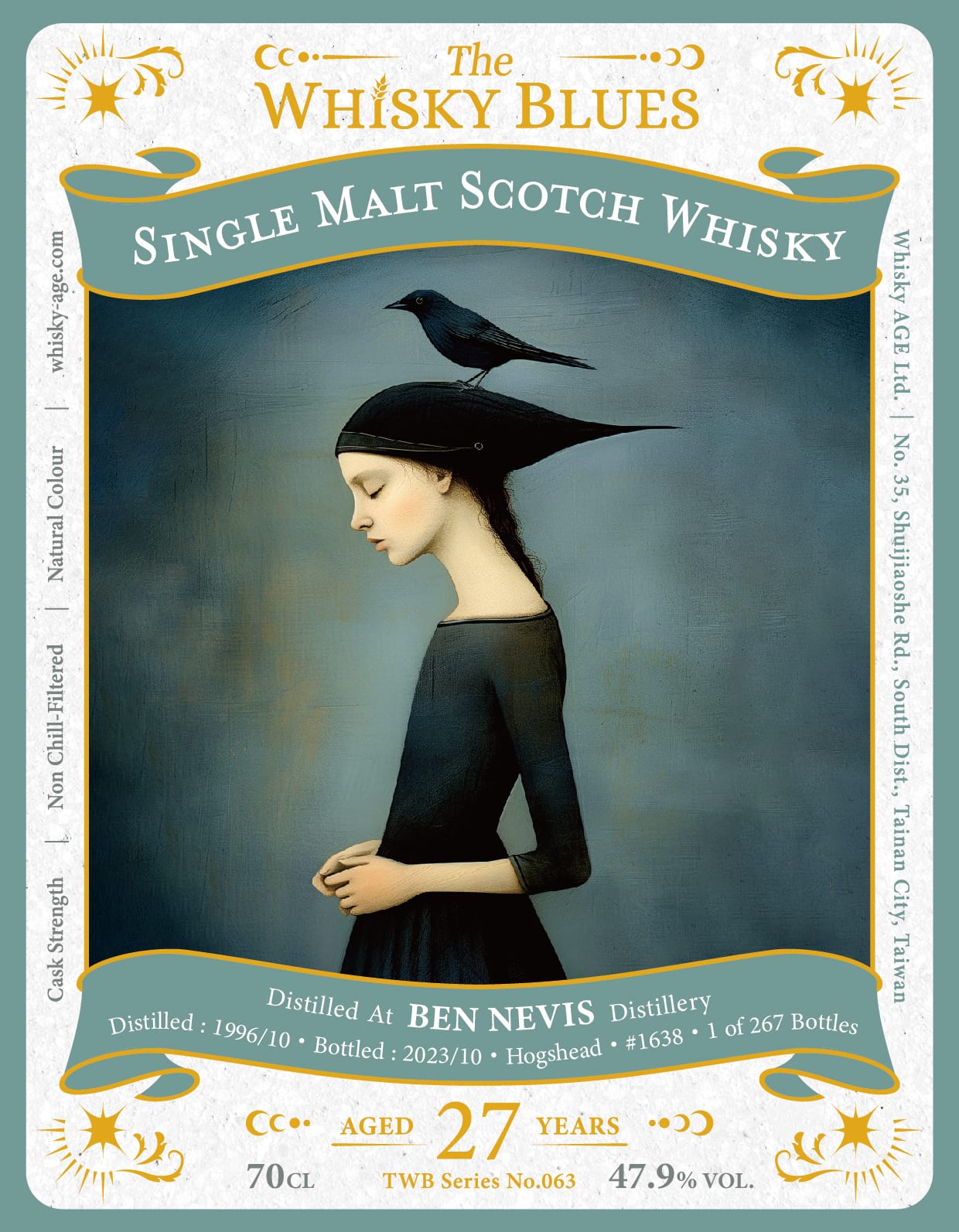 The Whisky Blues No.063 Ben Nevis 1996 27yo Hogshead 47.9 