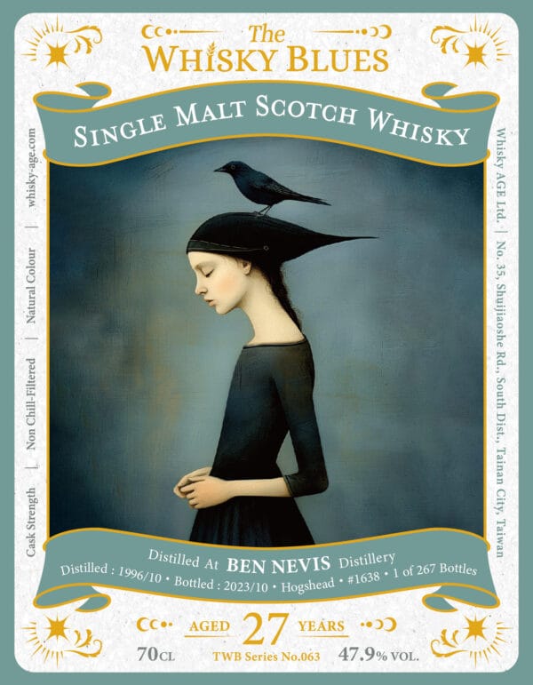 The Whisky Blues No.063 Ben Nevis 1996 27yo Hogshead 47.9% - Image 3
