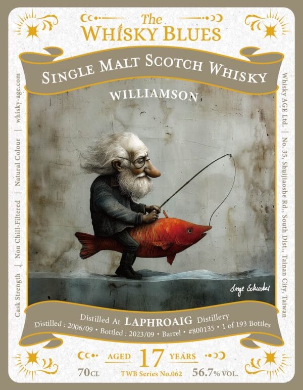 The Whisky Blues No.062 Laphroaig (Williamson) 2006 17yo Barrel 56.7% - Image 3