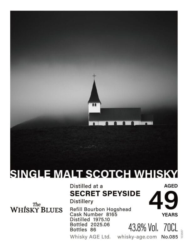 The Whisky Blues No.085 Secret Speyside 1975 49yo Refill Bourbon Hogshead 43.8%：圖片 3