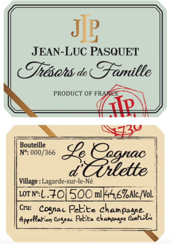 Jean-Luc Pasquet Le Cognac d'Arlette Cognac Petite Champagne L.70 44.6%：圖片 3