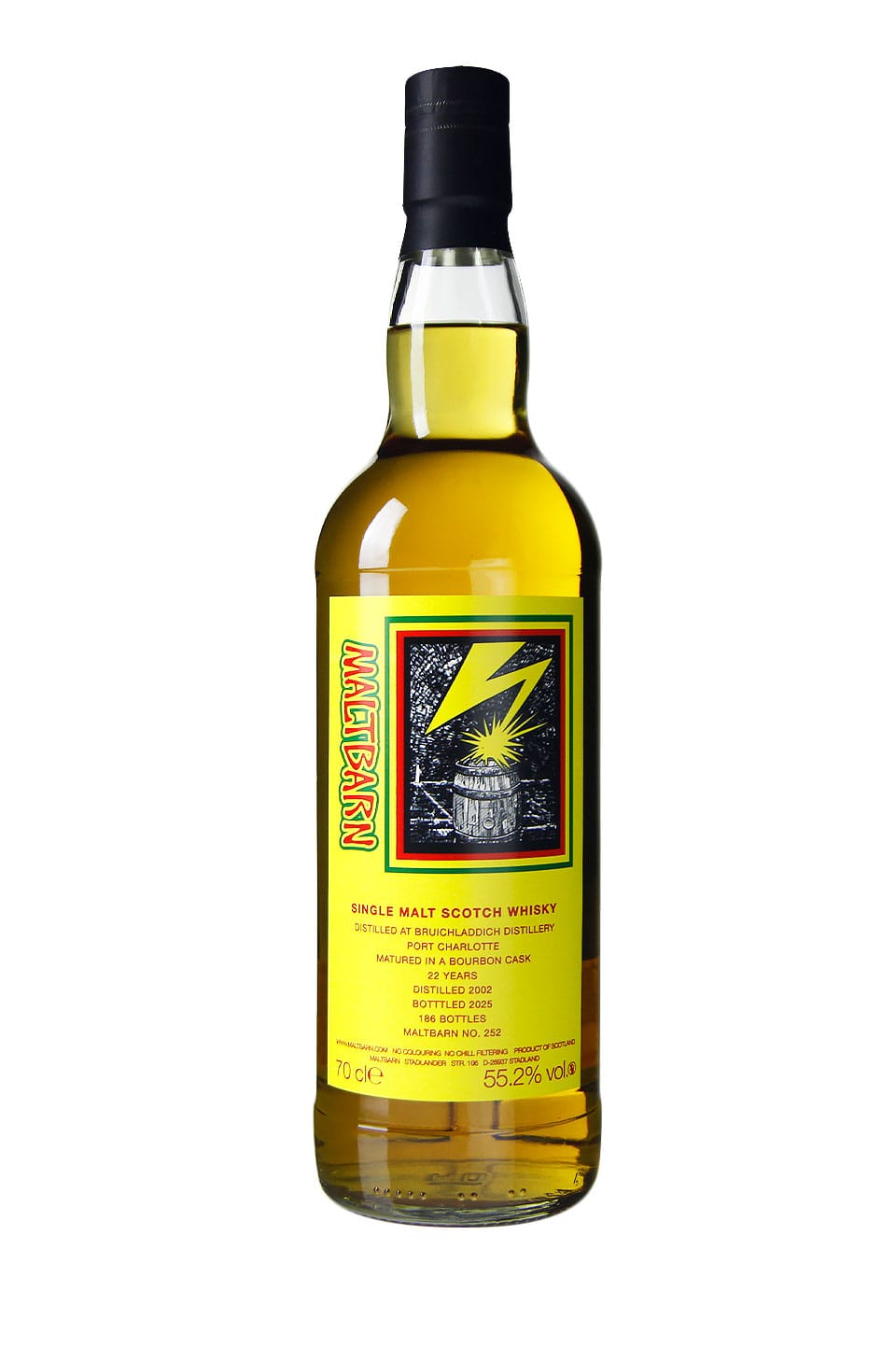 Maltbarn No.252 Port Charlotte 2002 22yo Bourbon 55.2%