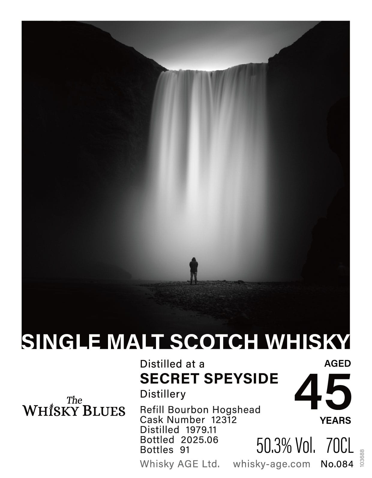 The Whisky Blues No.084 Secret Speyside 1979 45yo Refill Bourbon Hogshead 50.3%:圖片 2