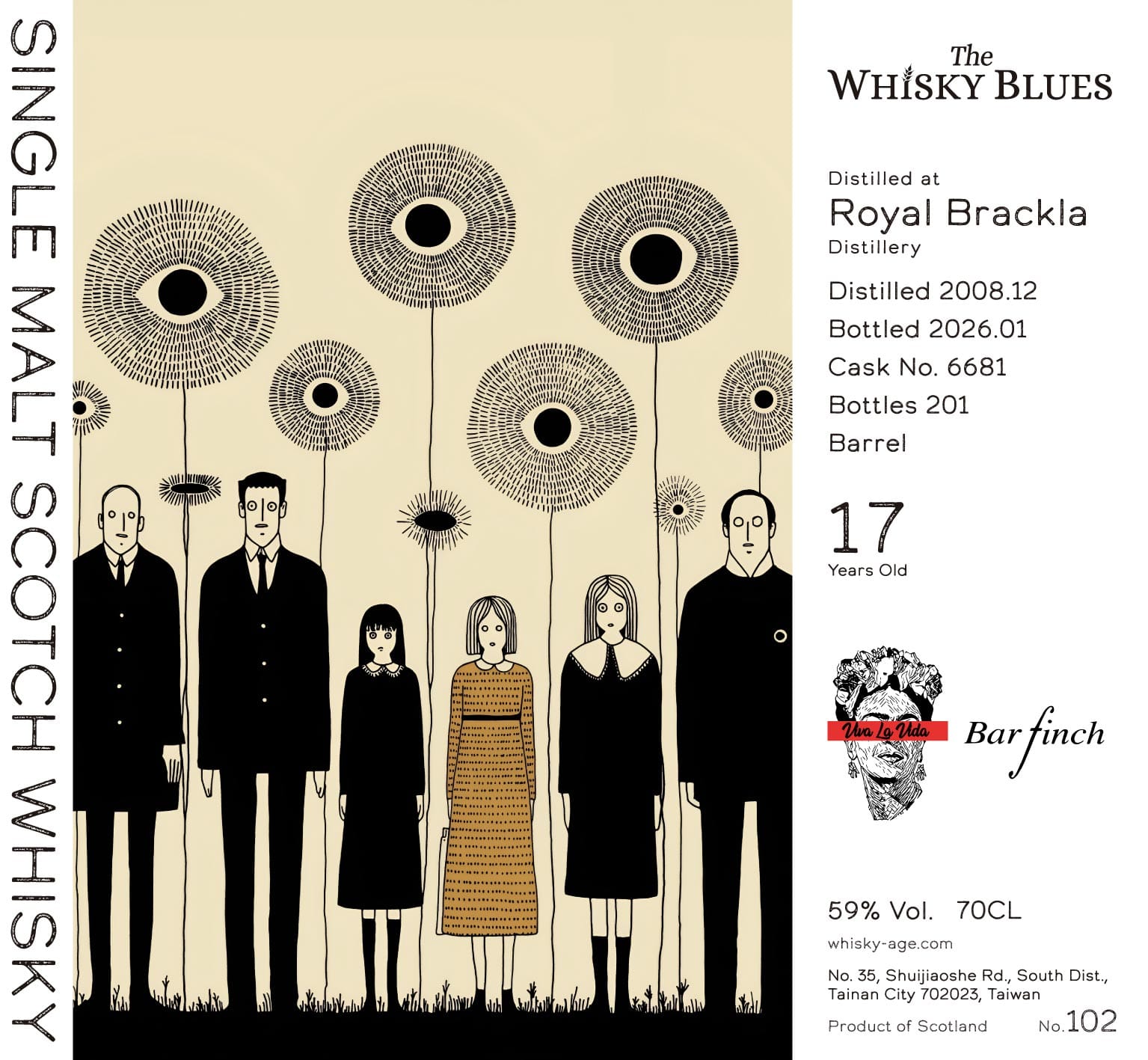 The Whisky Blues No.102 Royal Brackla 2008/12/23 17yo Barrel 59%:圖片 2