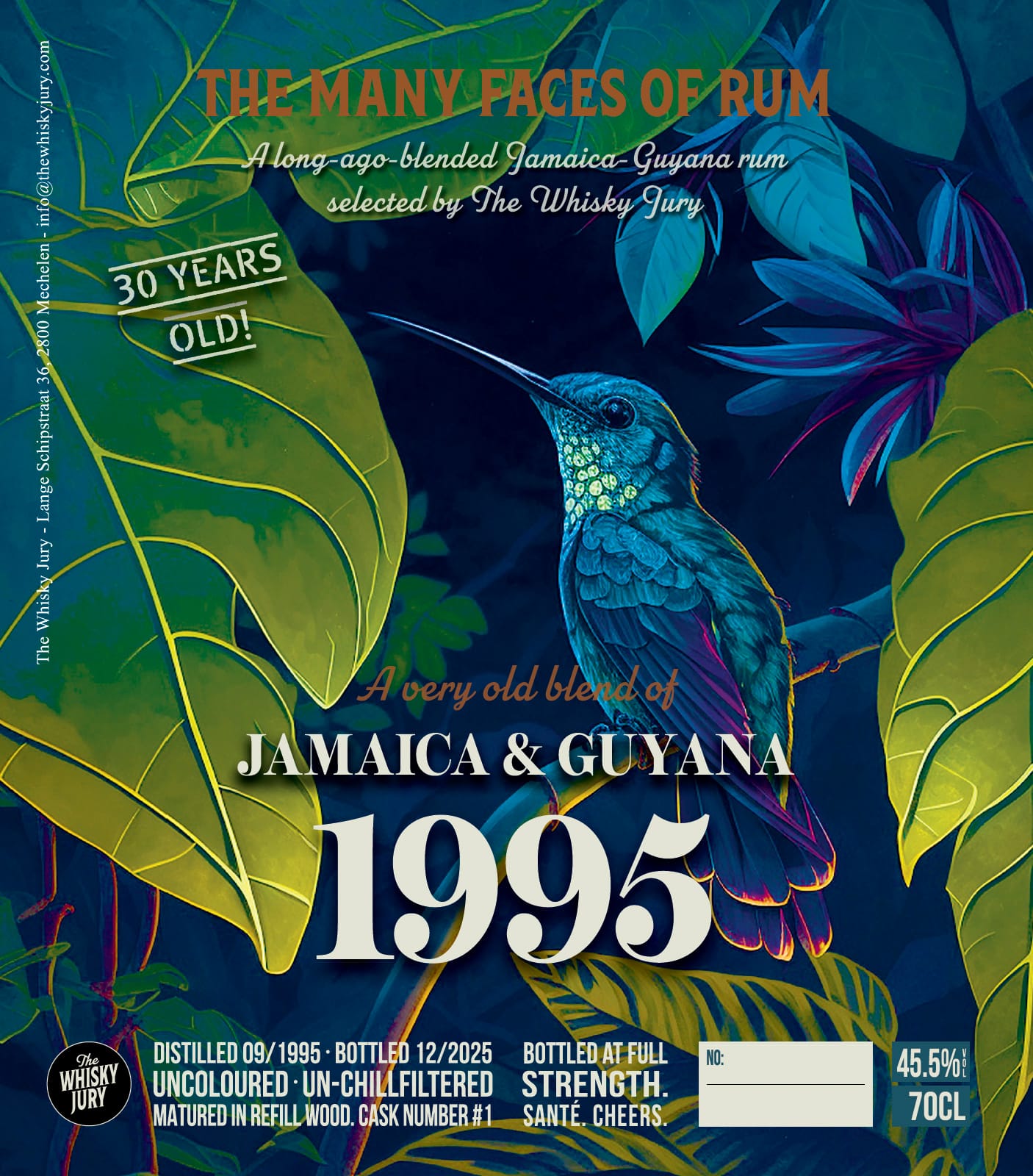The Whisky Jury, The Many Faces of Rum Jamaica & Guyana 1995 30yo Refill Wood 45.5% - 이미지 2