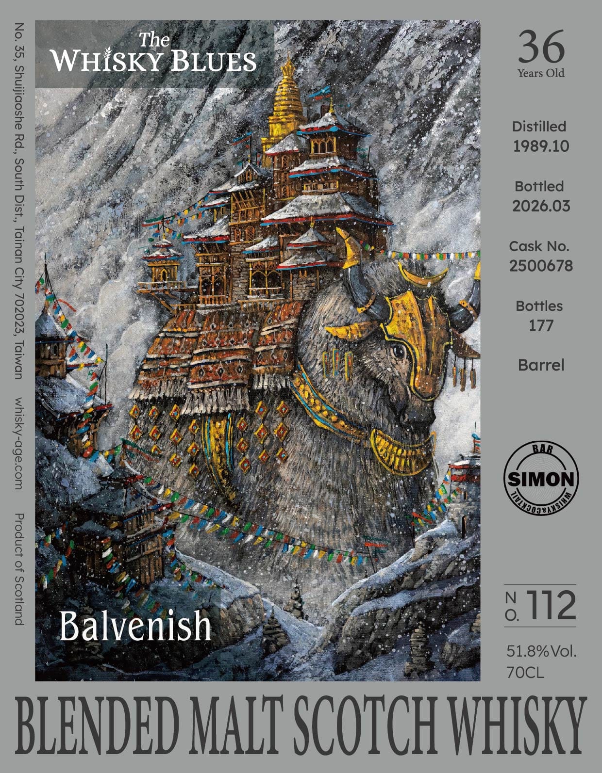 The Whisky Blues No.112 Balvenish 1989/10/21 36yo Barrel 51.8%:圖片 2